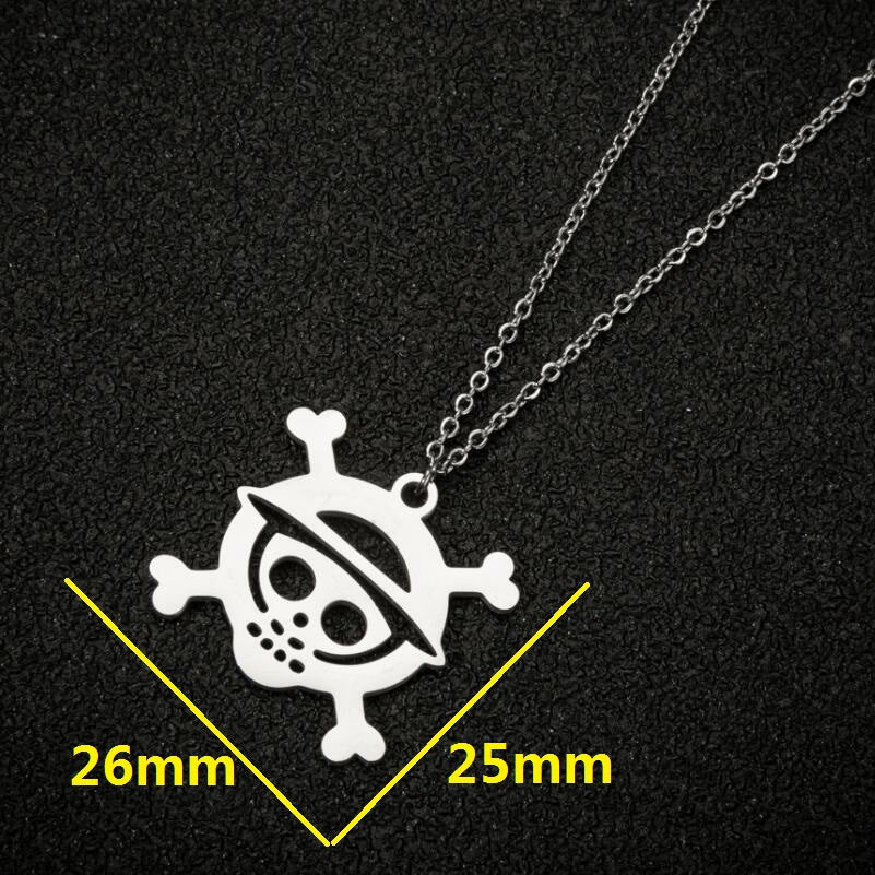 Women's Halloween Fashion Pirate Skull Ornament Accessories Necklaces