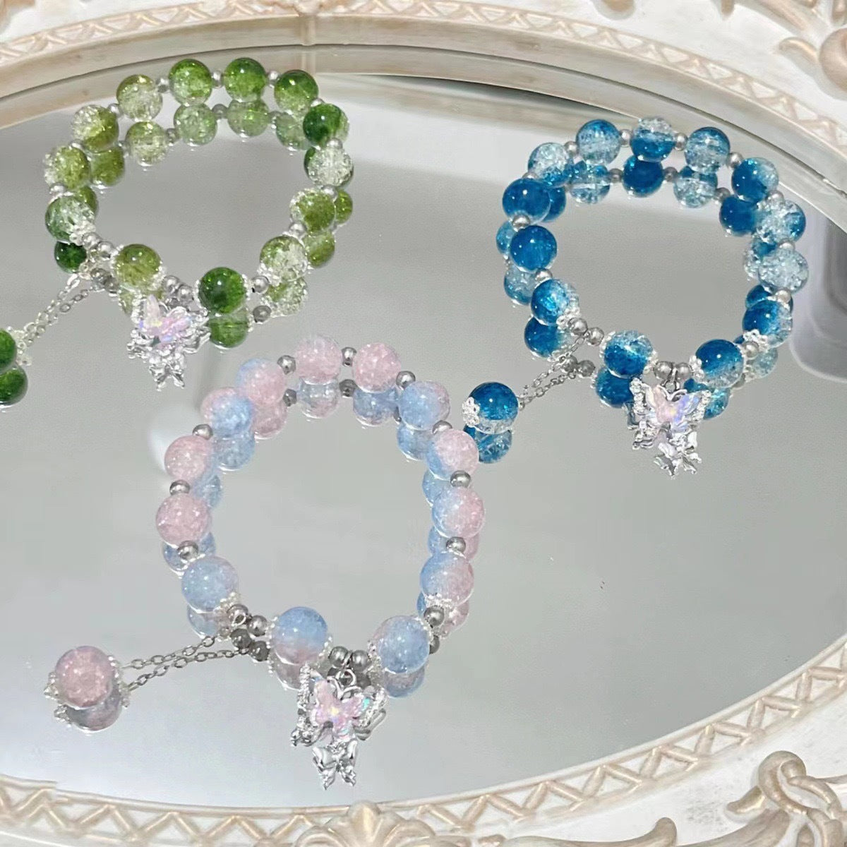 Butterfly Jade Broken Female Design Mori Bracelet