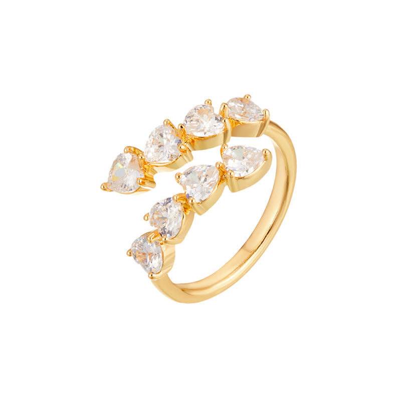 Luxury High-grade Full Zirconium Index Finger Rings