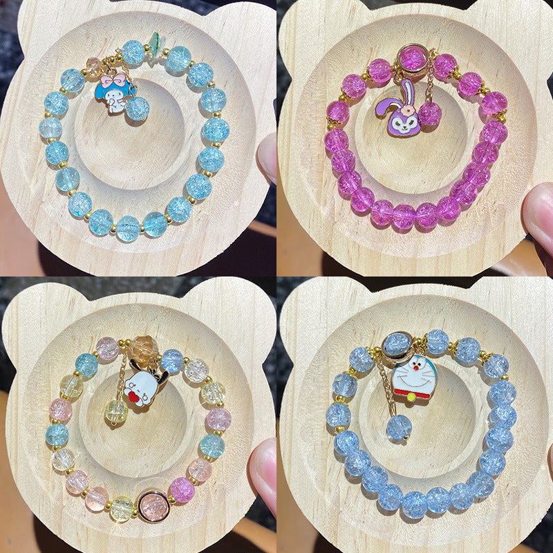 Cartoon String Beads Crystal Gift Box Bracelets