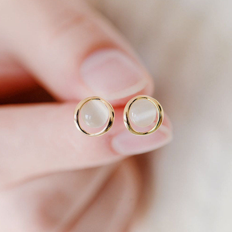 Light Luxury Diamond Female Niche Design Earrings
