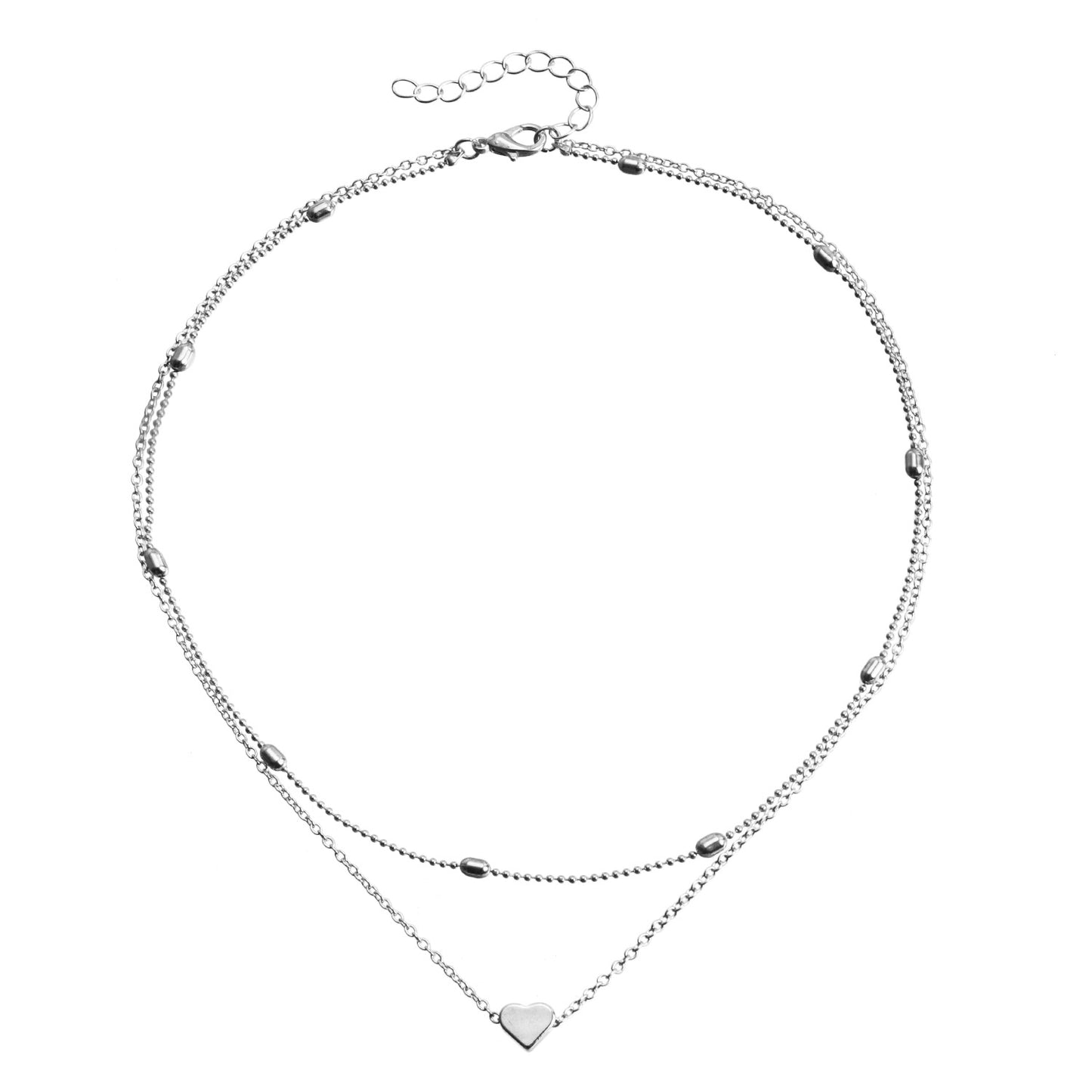 Peach Heart Female Personality Creative Accessories Necklaces