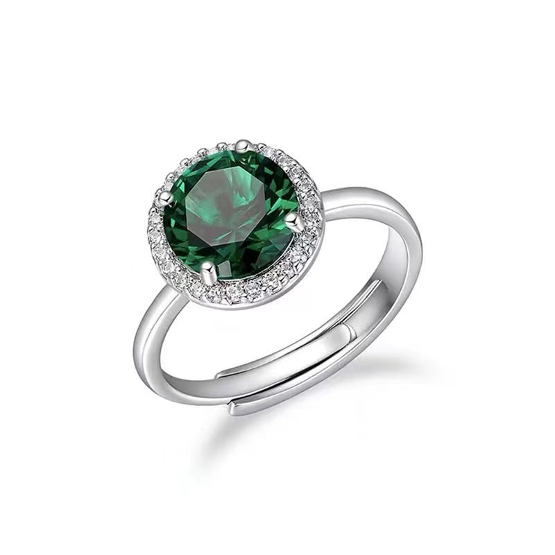 Ornament Karat Fashion Princess Round Bag Rings