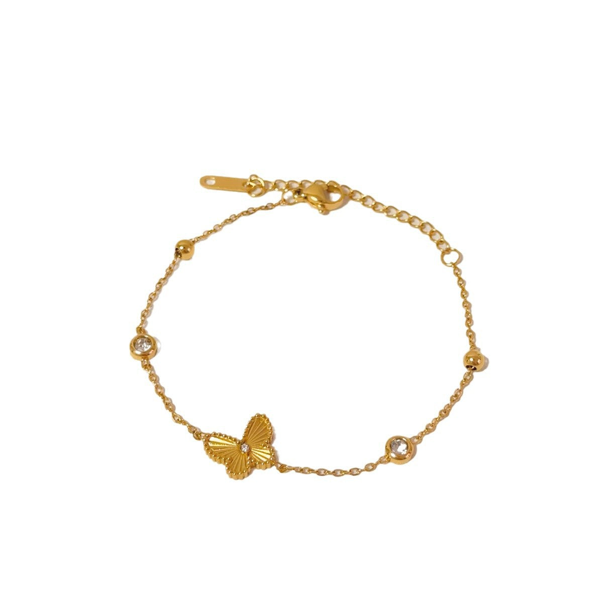 Women's Fashion Design Titanium Steel High-grade Gold Bracelets