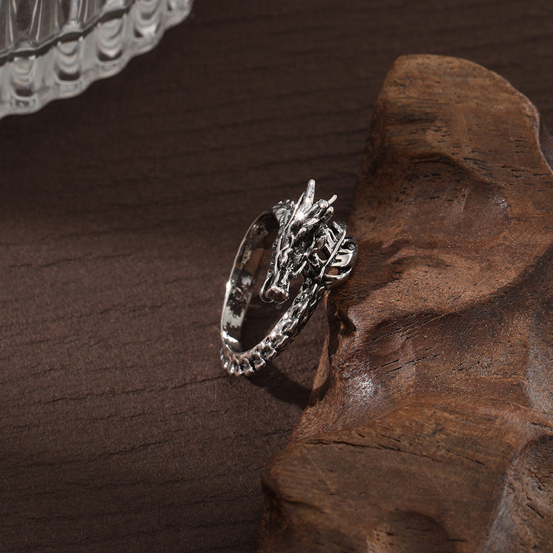 Men's Hip Hop Style Trendy Retro Elegant Zinc Rings