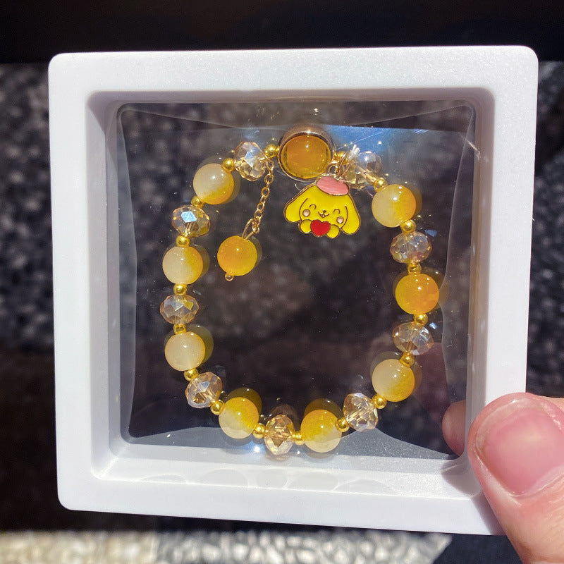 Cartoon String Beads Crystal Gift Box Bracelets