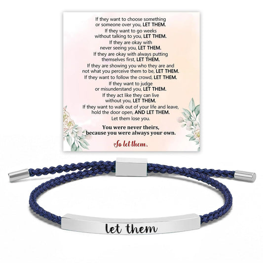 Inspirational Tubular Personalized Adjustable Hand Woven Bracelets