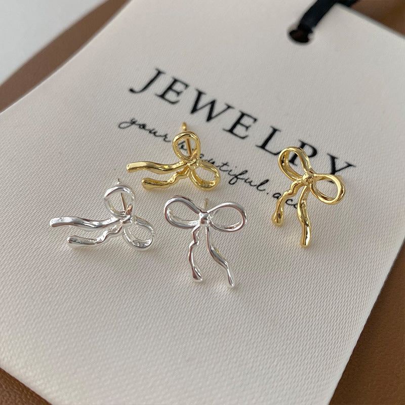 Women's Bow For Niche Design Simple Graceful Rings