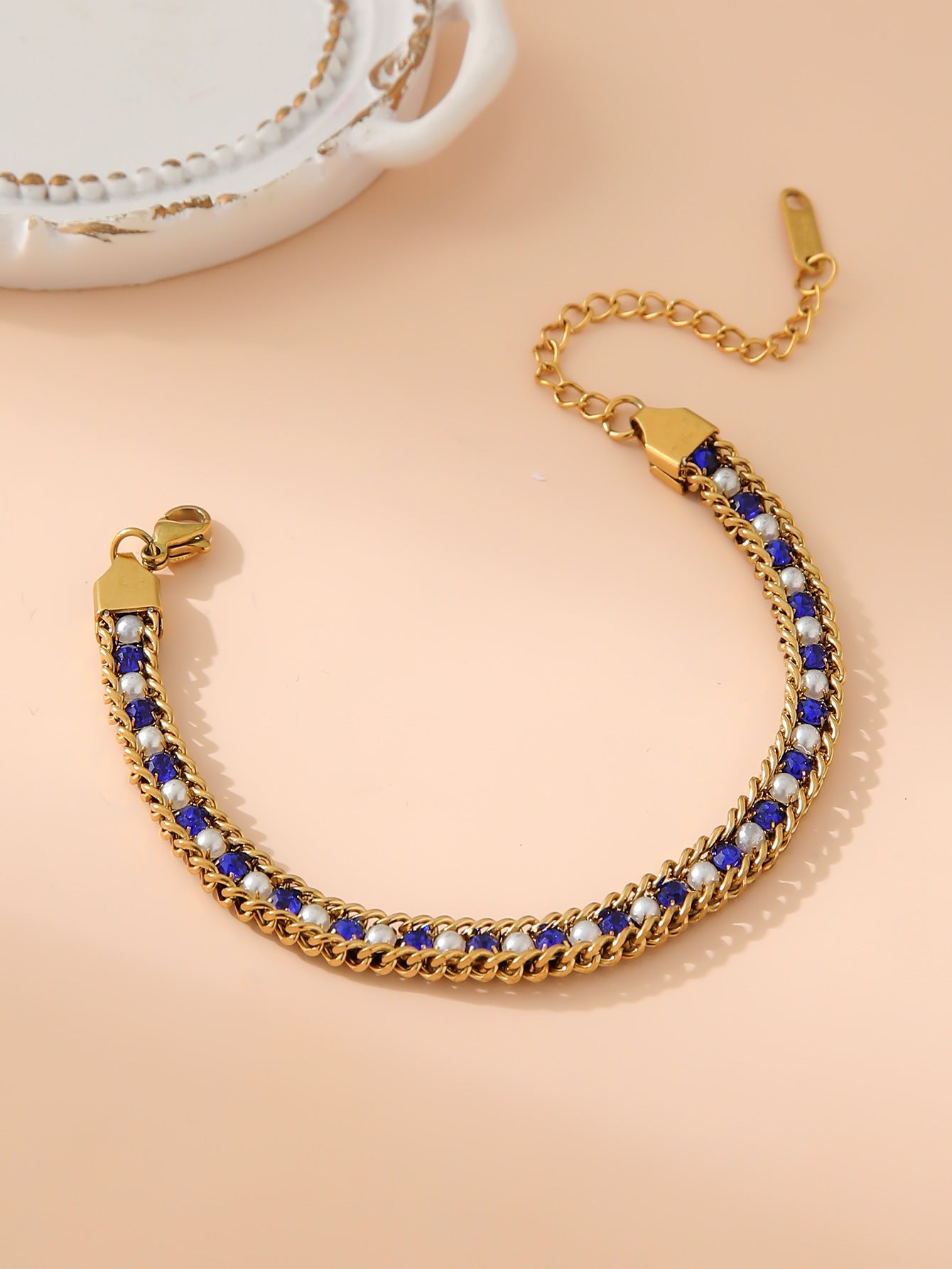 Women's Stainless Steel Embossed Simple Summer Jewelry Bracelets