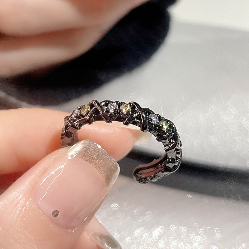 Diamond Zircon Special Interest Light Luxury Versatile Rings