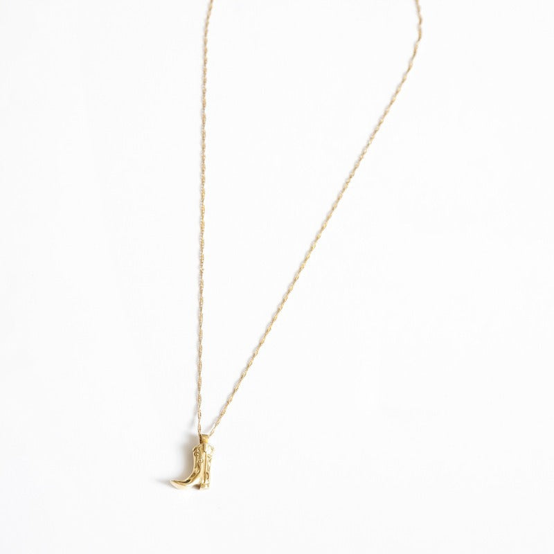 Cowboy Boots Mushroom Abstract Face Clavicle Necklaces