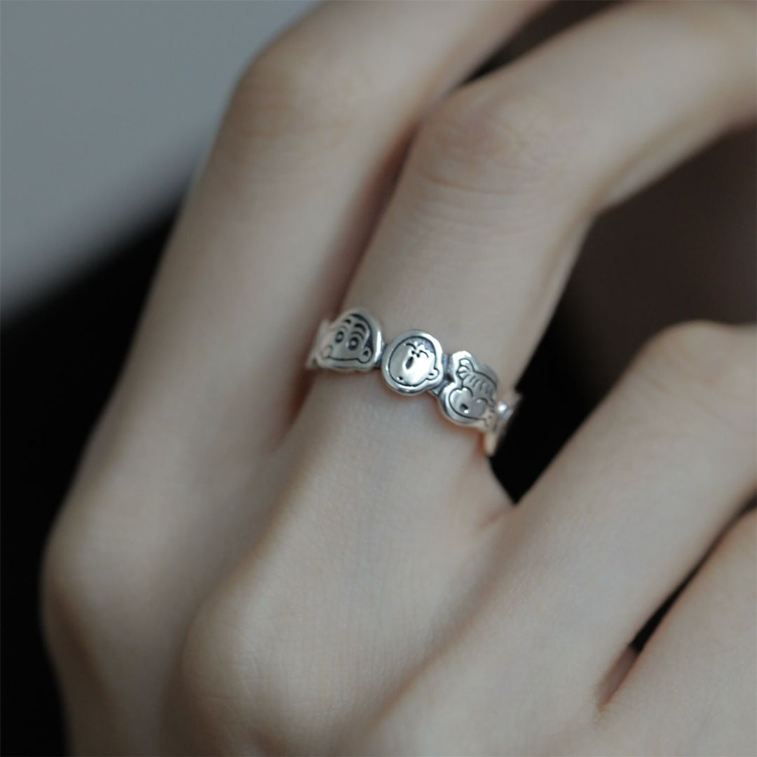 Sweet Design Simple Adjustable Girlfriends Cute Rings