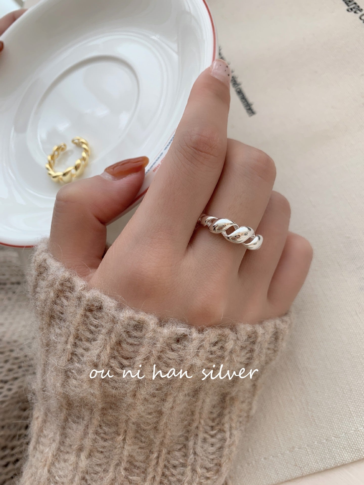 Oni Sterling Sier Female Style Design Rings