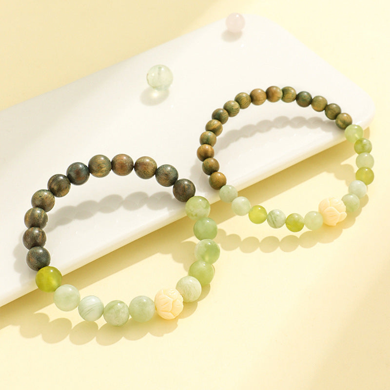 Women's Beaded Couple Niche High Sense Ivory Bracelets