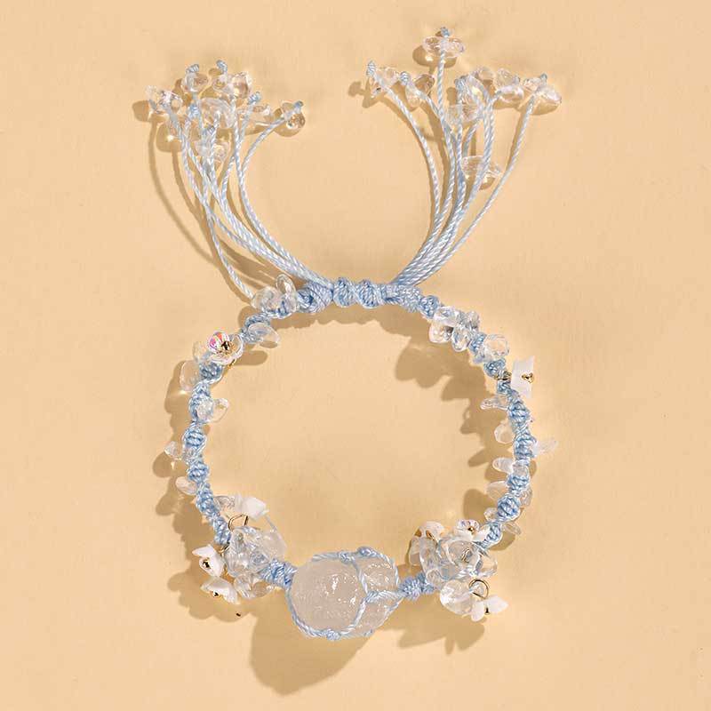 Flower Female Niche High Sense Hand Woven Rope Bracelets