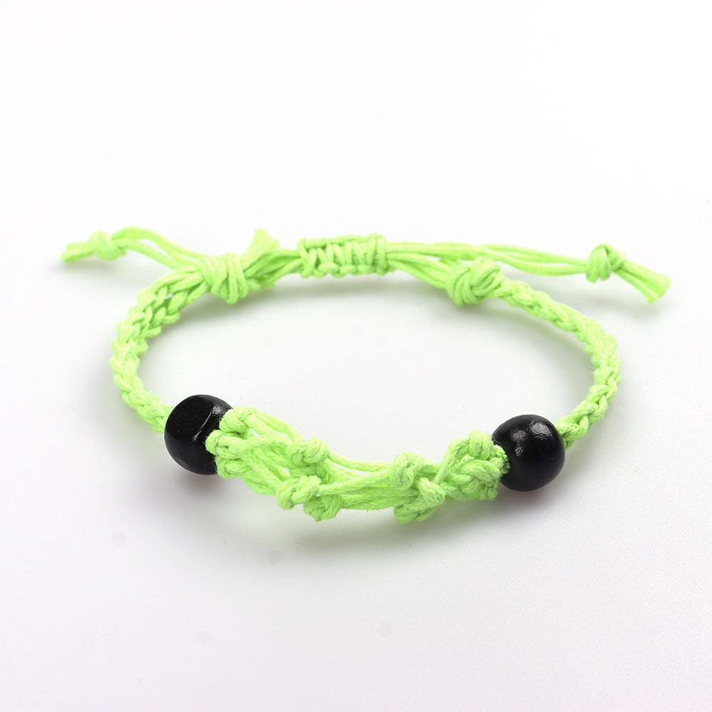 Women's Weave Natural Stone Rope Net Bag Necklaces