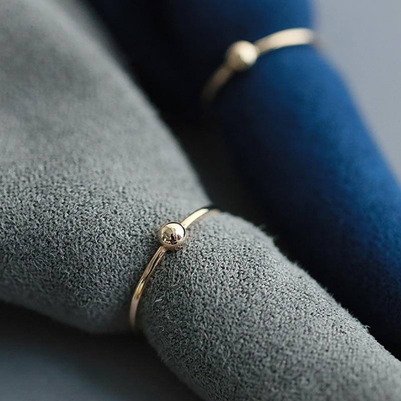 Women's Sier Korean Simple Opening Affordable Luxury Rings