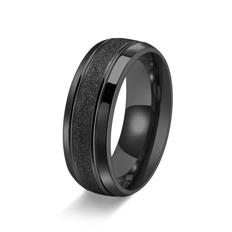 Women's & Men's Titanium Steel Roller Silicon Carbide High-grade Inner Arc Rings