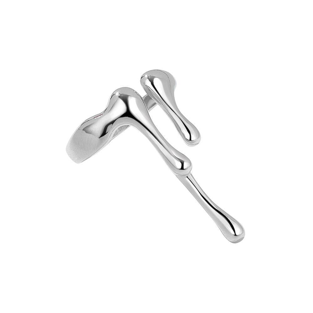 Irregular Liquid Open Female Cold Wind Rings