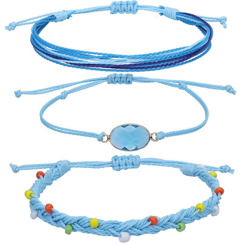 Strength Hand Weaving Anklet Beaded Proofing Bracelets