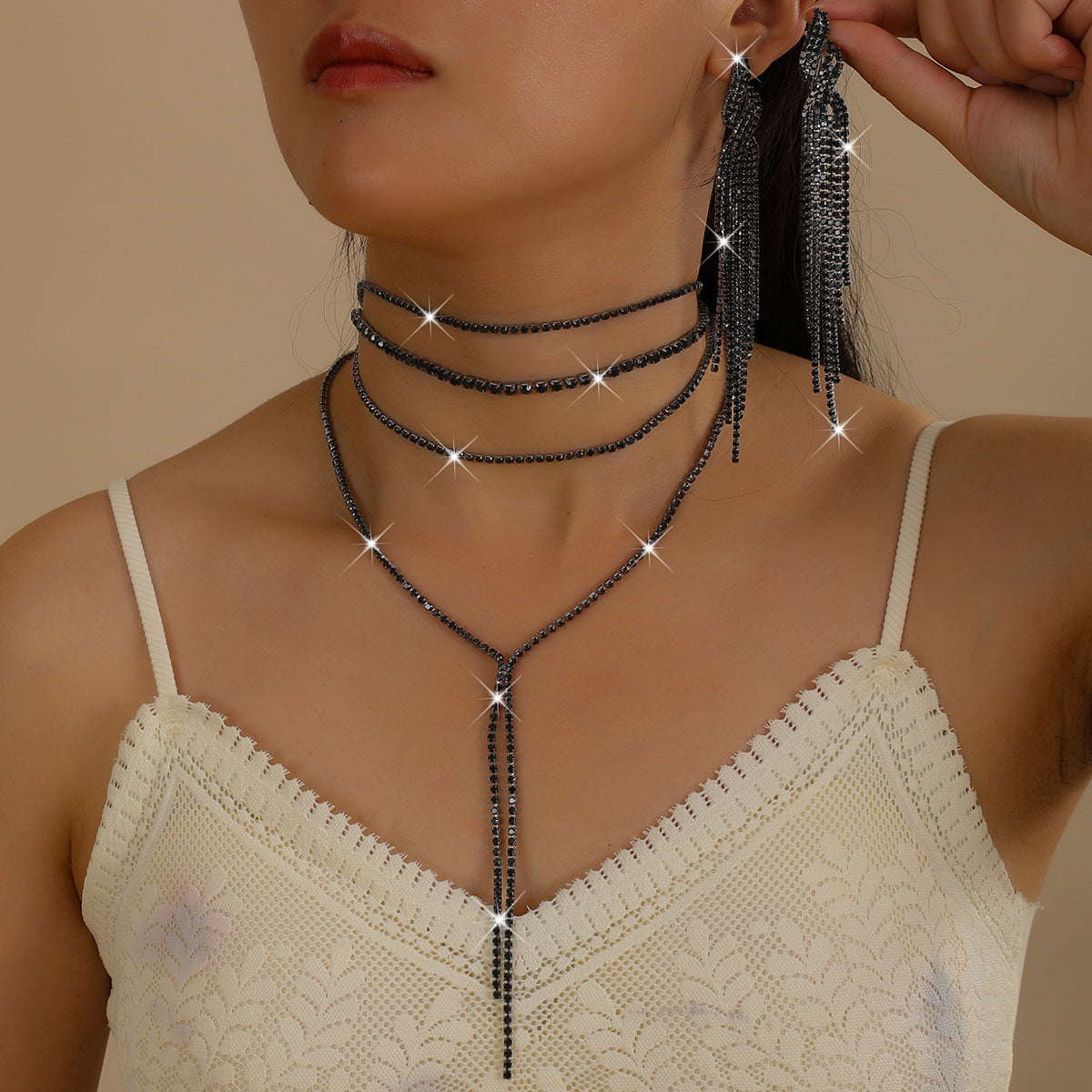 Bone Chain Cold Style Design Choker Necklaces