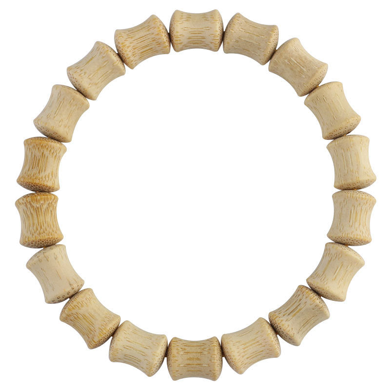 Women's & Men's Green Sandalwood Bamboo Ebony Rosewood Single Bracelet