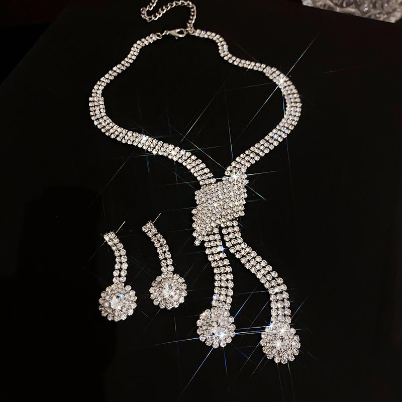 Women's Cold Style Geometric Tassel Light Luxury High-grade Sense Jewelry Set
