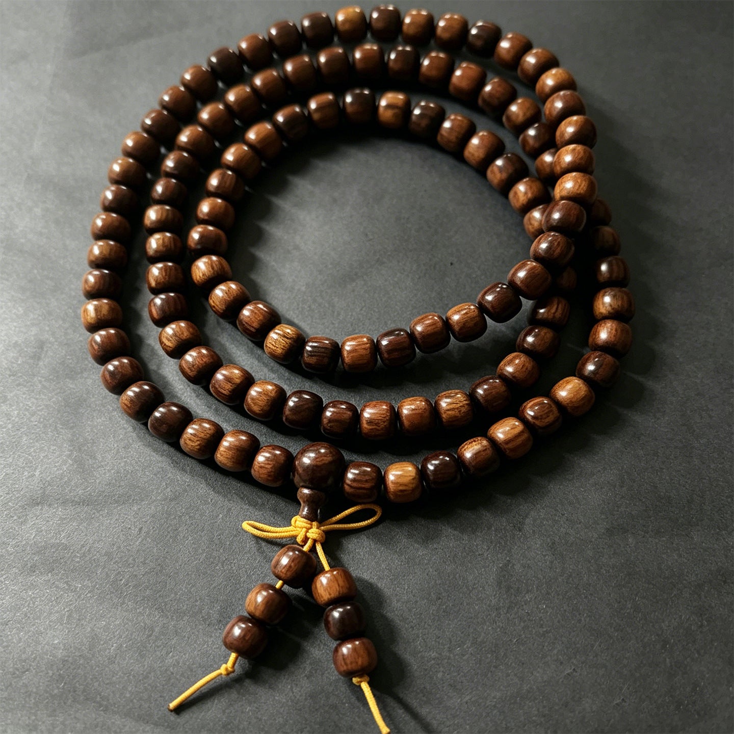 Women's & Men's Live Streaming Drainage Large Leaf Wood Buddha Bracelet