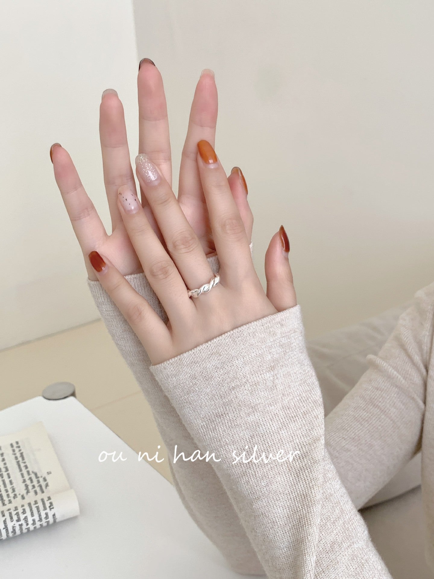 Oni Sterling Sier Female Style Design Rings