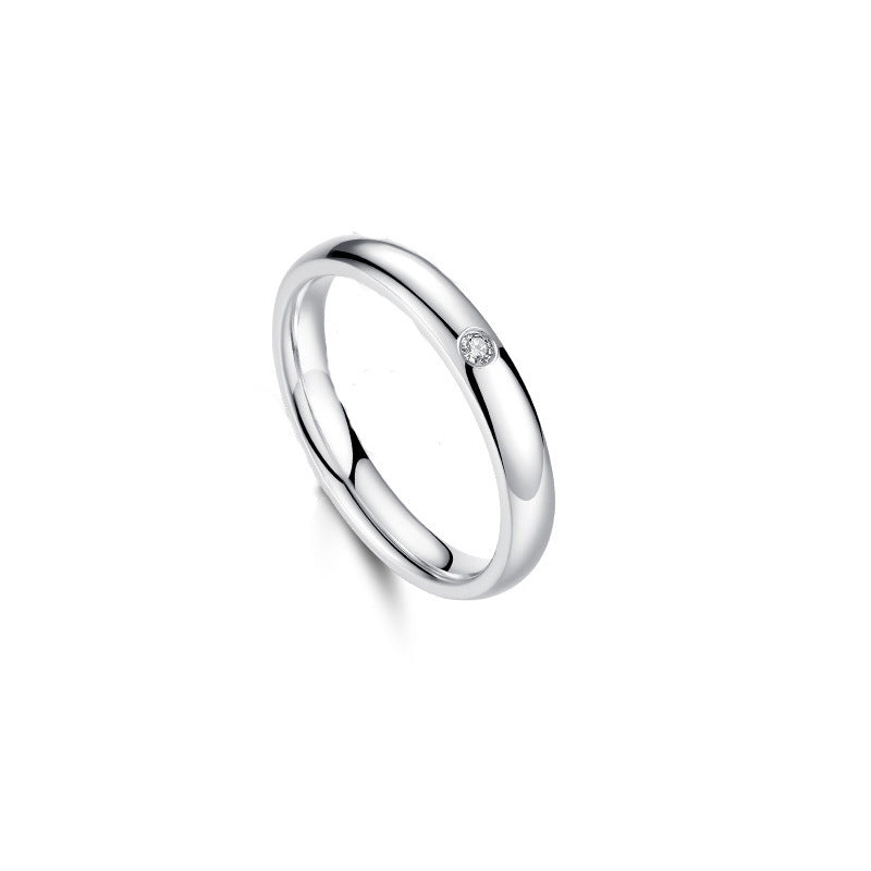 Argent Pur Couple Female Male Pair Rings