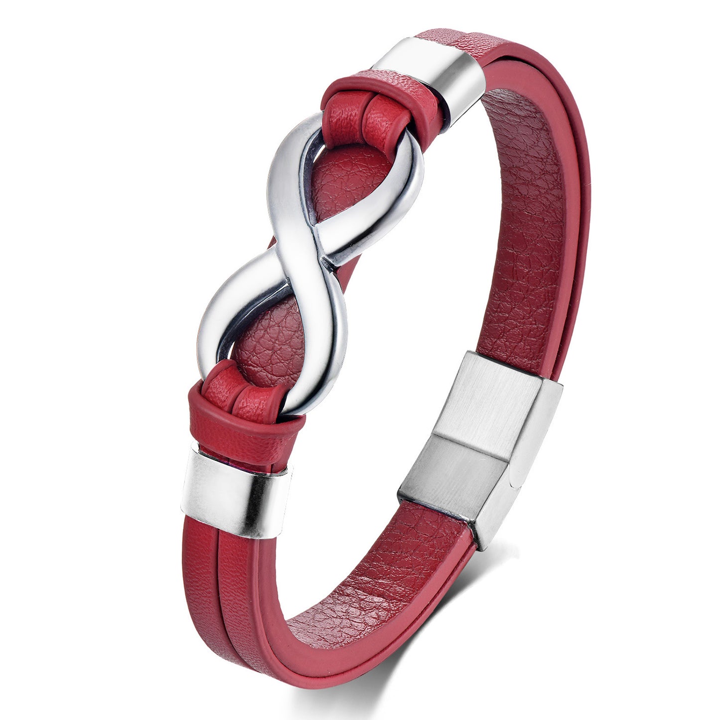 Leather Fashion Trend Words Infinite Symbol Bracelets