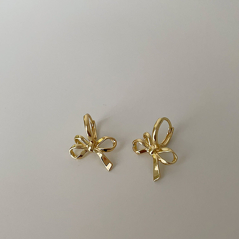 Women's Bow Metal Ear Cuff Simple Exquisite Earrings