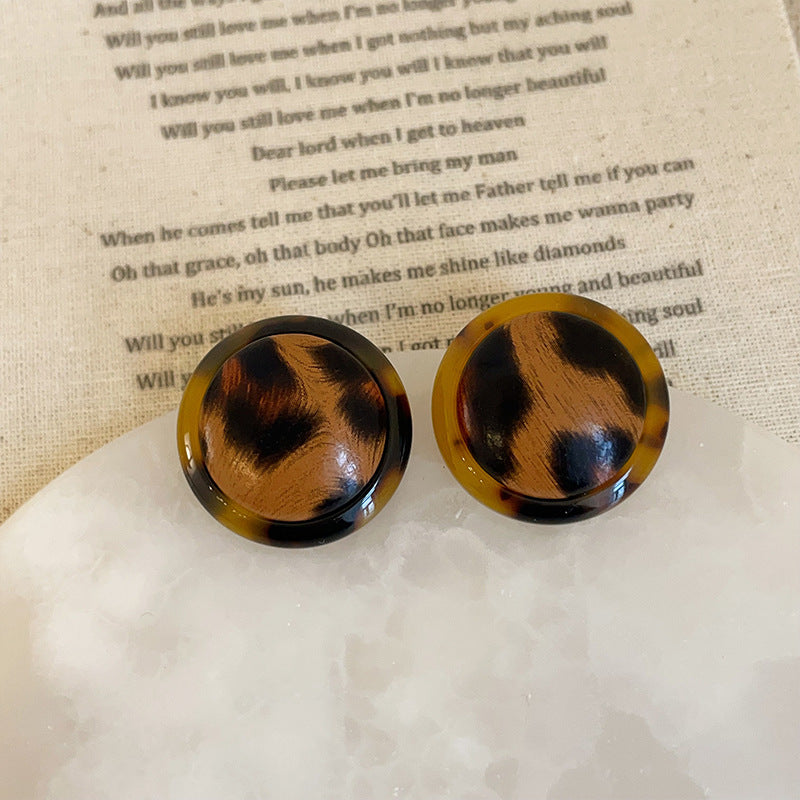 Women's Print Resin For Retro Affordable Luxury Fashionable Earrings
