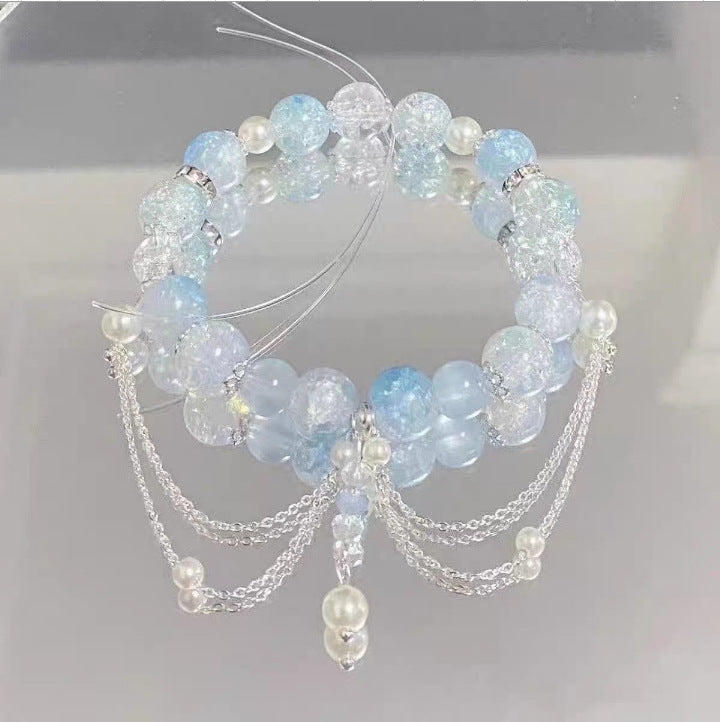 Light Buddha Exquisite Glass Impression Peripheral Girlfriends Bracelets