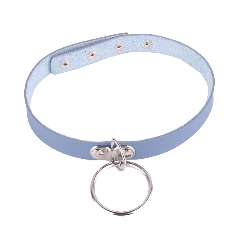 Little Devil Metal Fashion Soft Leather Collar