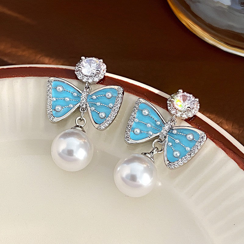 Shining Diamond Irregular Round Female Special Earrings
