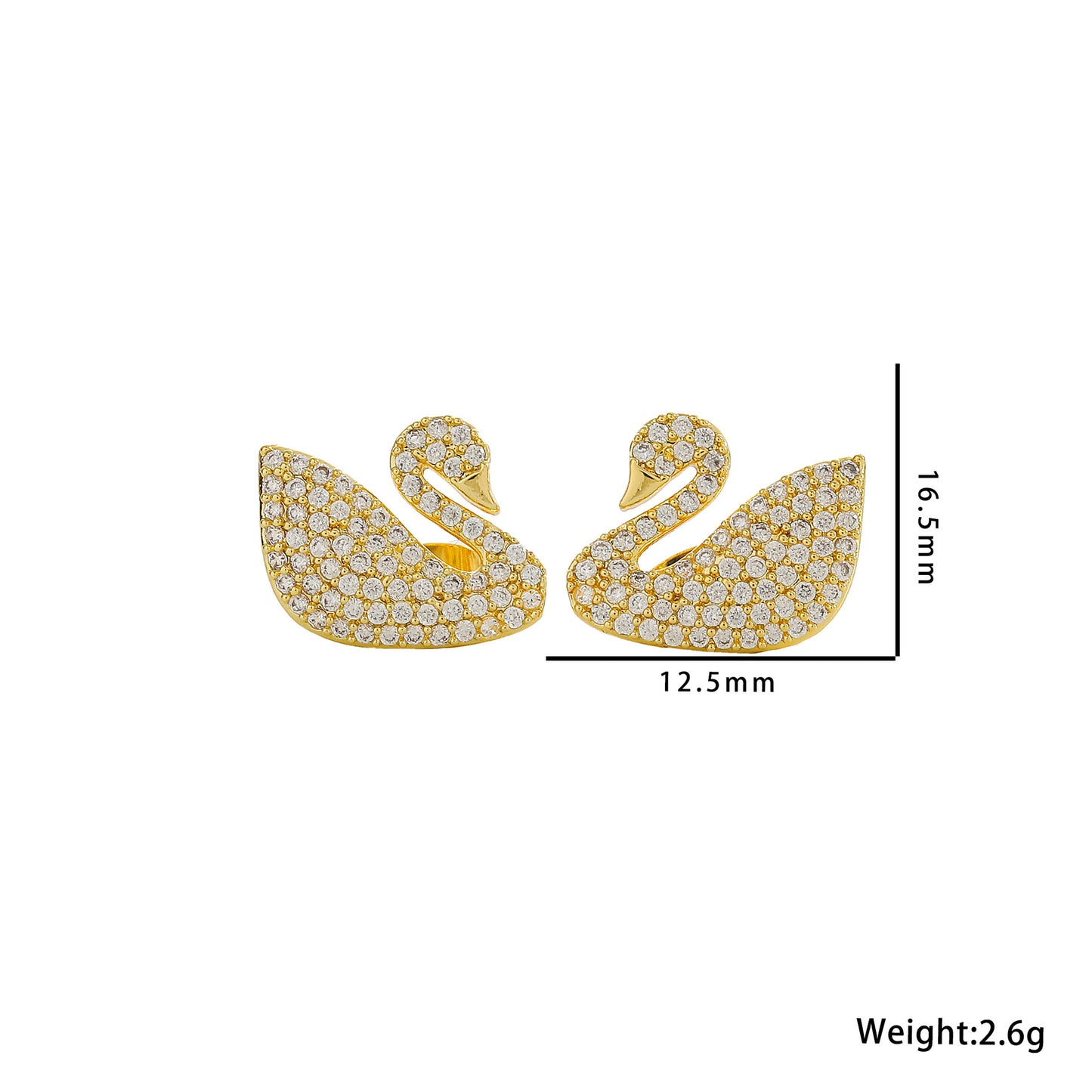 Titanium Steel White Swan Three-piece Clavicle Female Necklaces