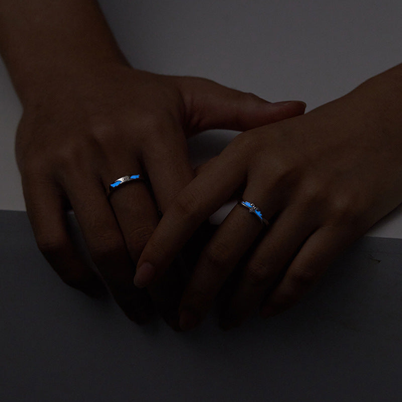 Wheel Luminous Design Sterling Sier Angel Rings