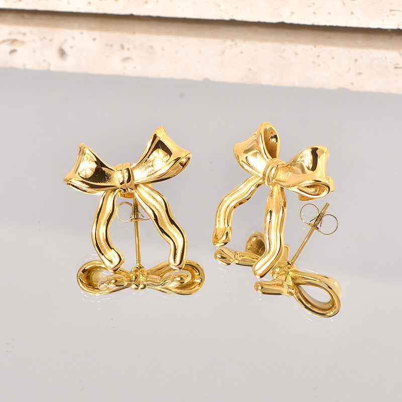 Women's Bowknot For Niche Design Exaggerated Stylish Earrings