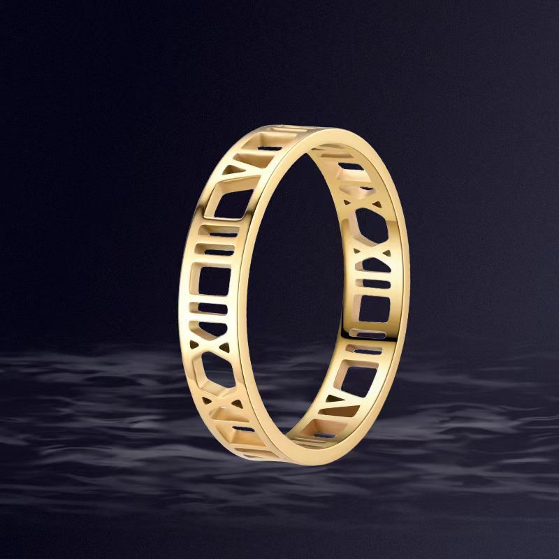 High-grade Light Luxury Design Sense Roman Rings