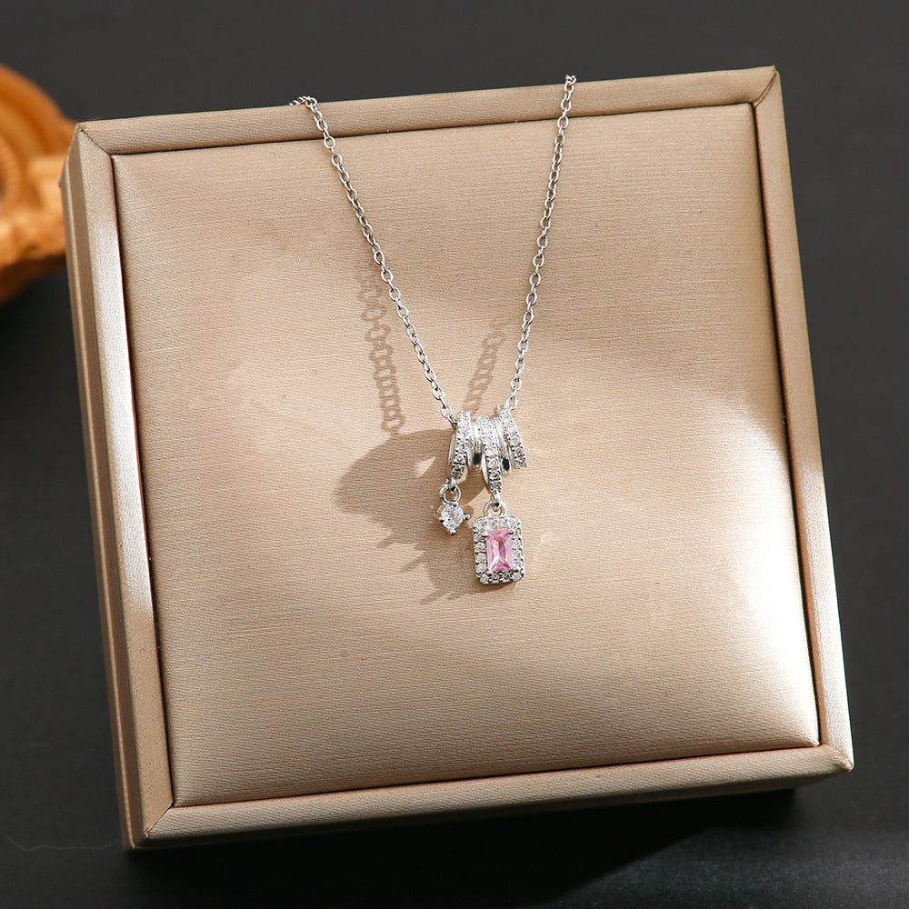 Female Sweet Cool Niche Design Advanced Micro Necklaces