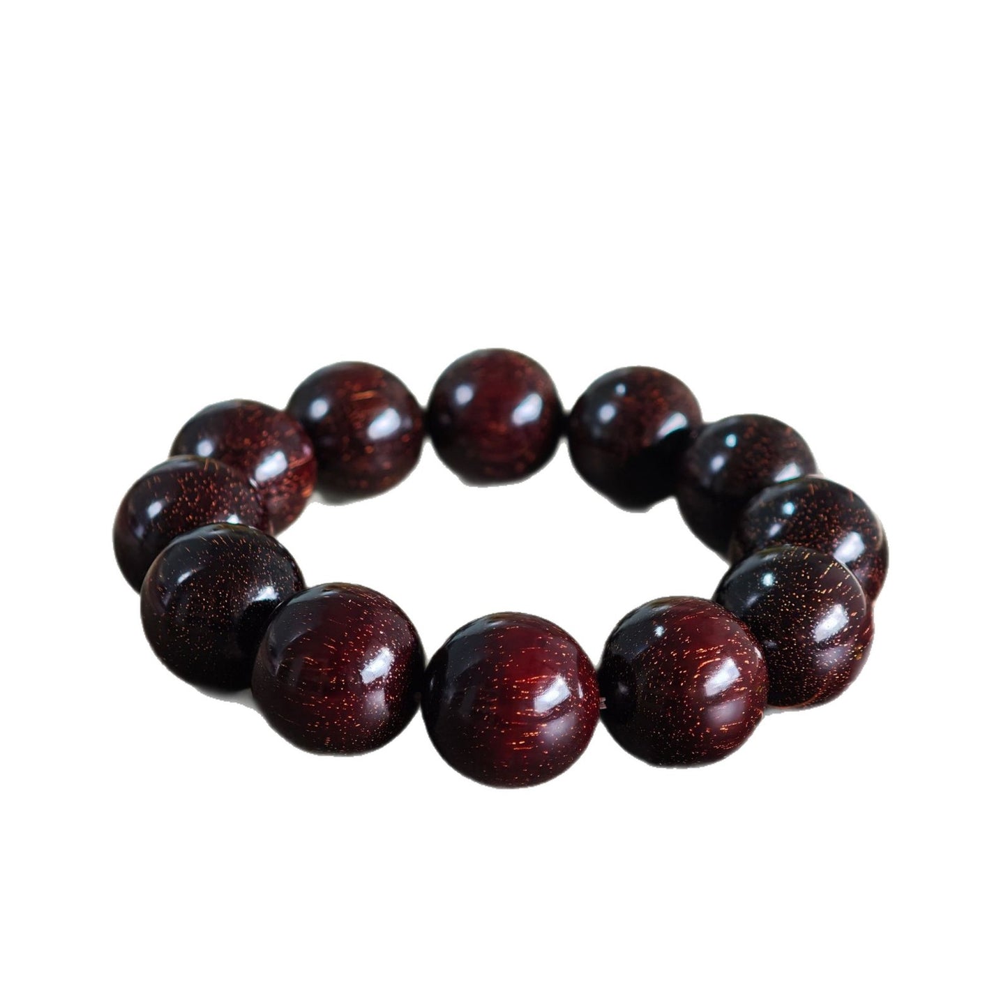 Women's & Men's Full Gold Star Old Materials Pcs Wooden Crafts Buddha Beads Bracelets