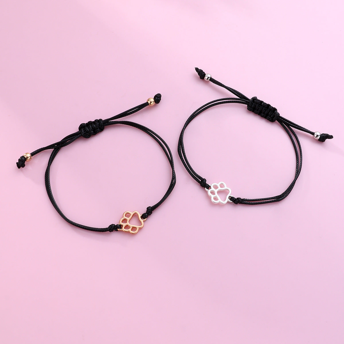 Couple Friendship Card Hand Weaving Suit Bracelets
