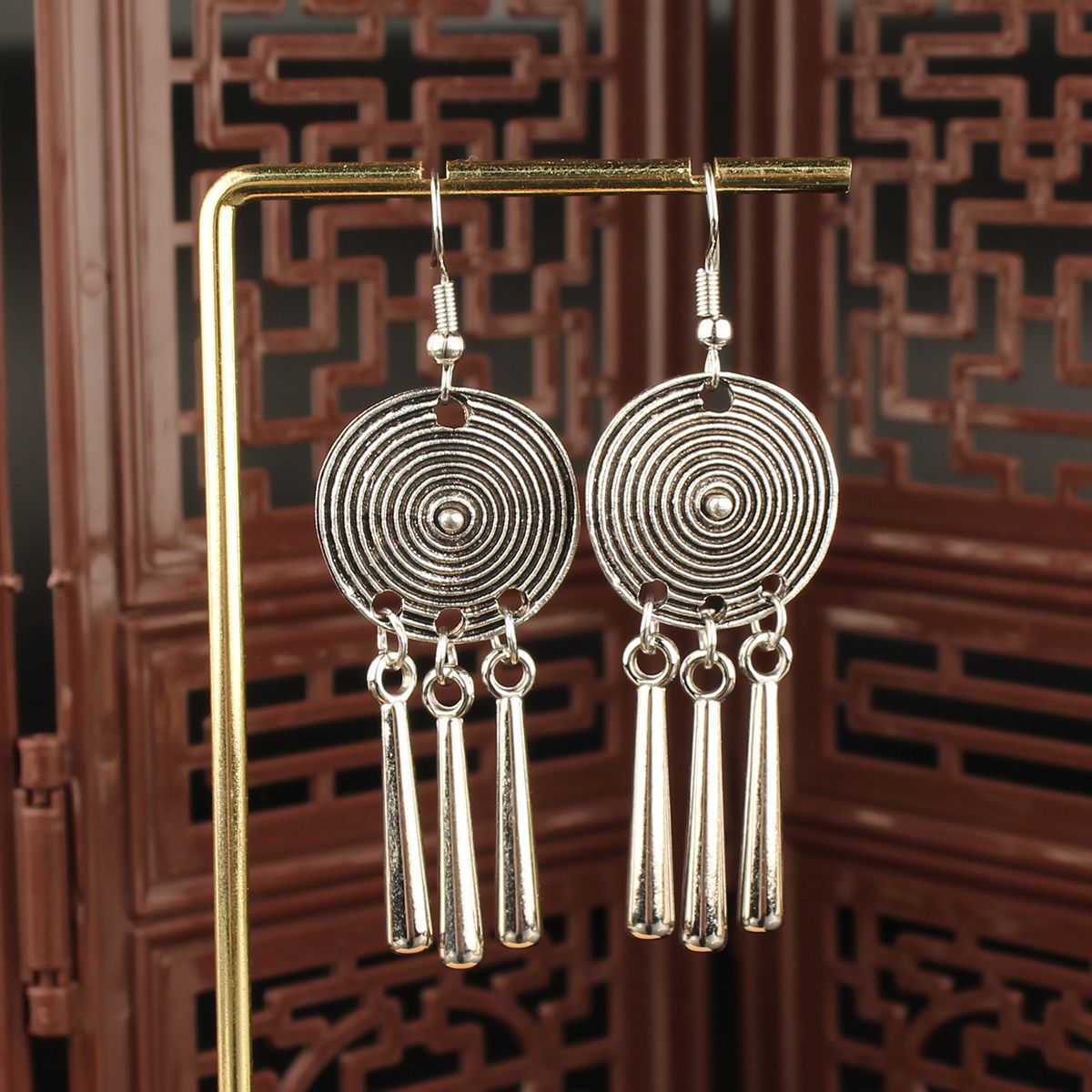 Imitation Sier Miao Tourist Attractions Bohemian Earrings