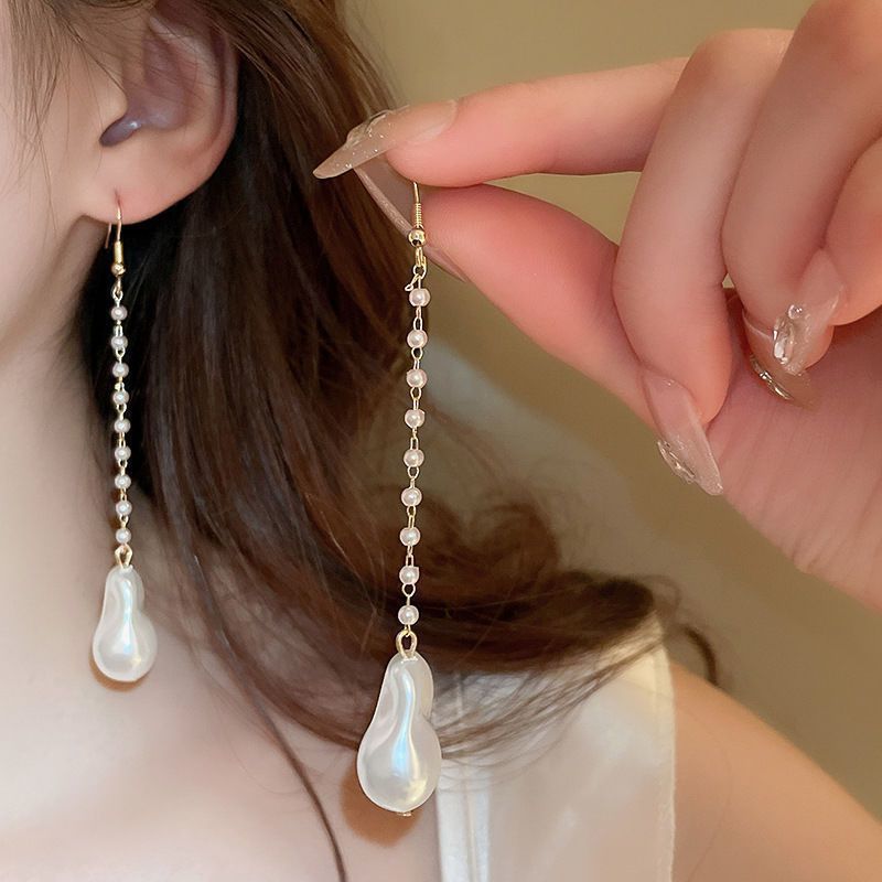 Needle Transparent Resin Geometric Simple High Earrings