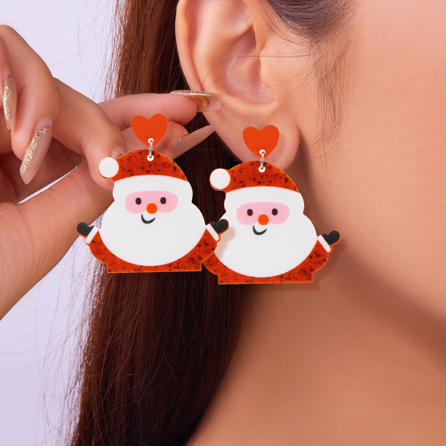 High-grade Christmas Santa Claus Tree Bell Earrings