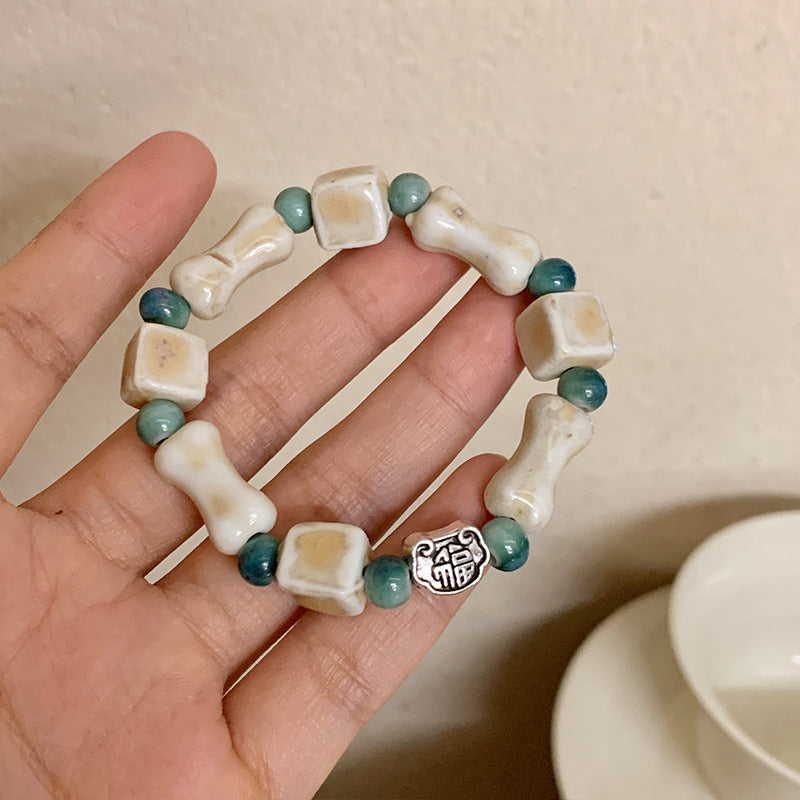 Niche Retro Chinese Beaded Handmade Stall Bracelets