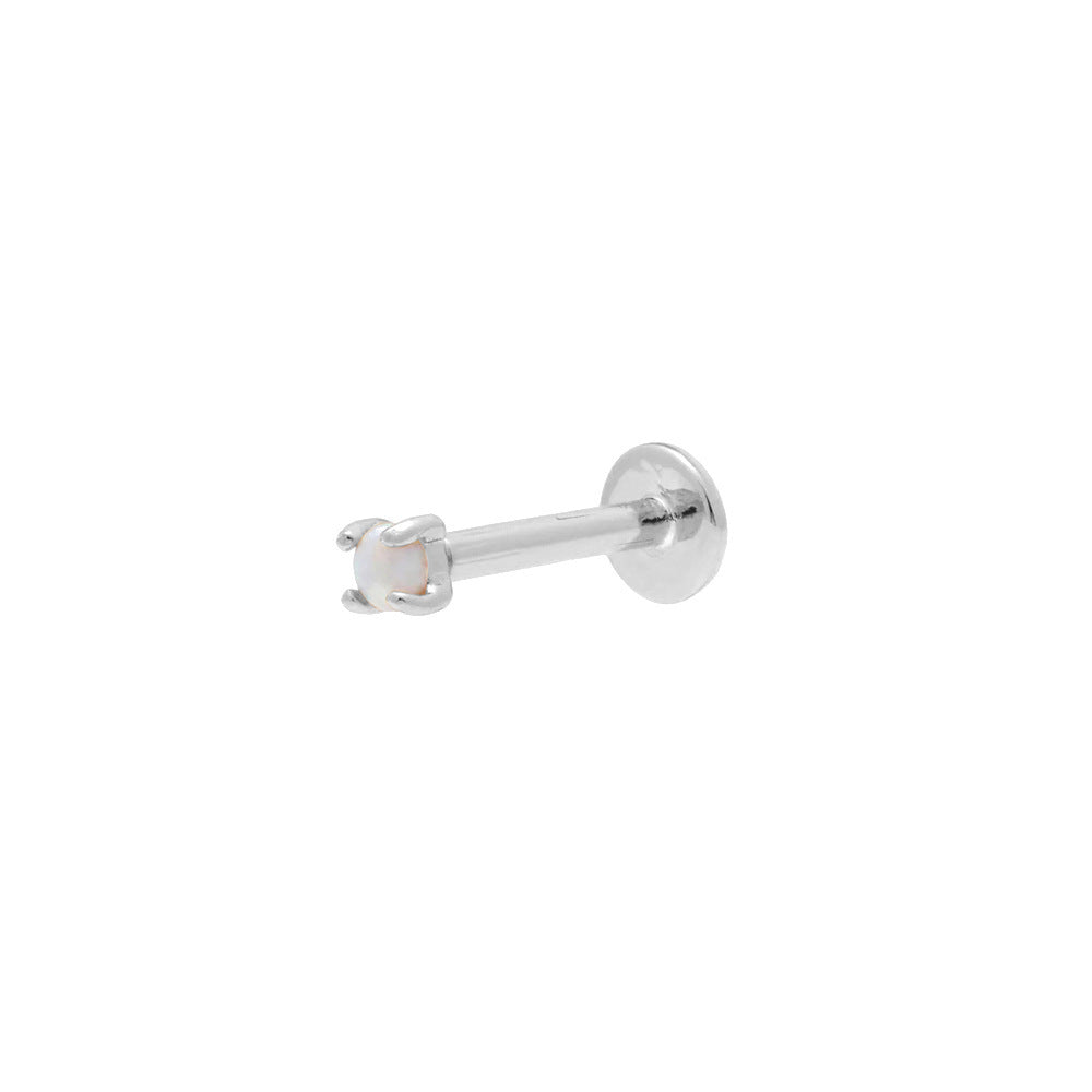 Flat Head Push Piercing Thread Cartilage Earrings
