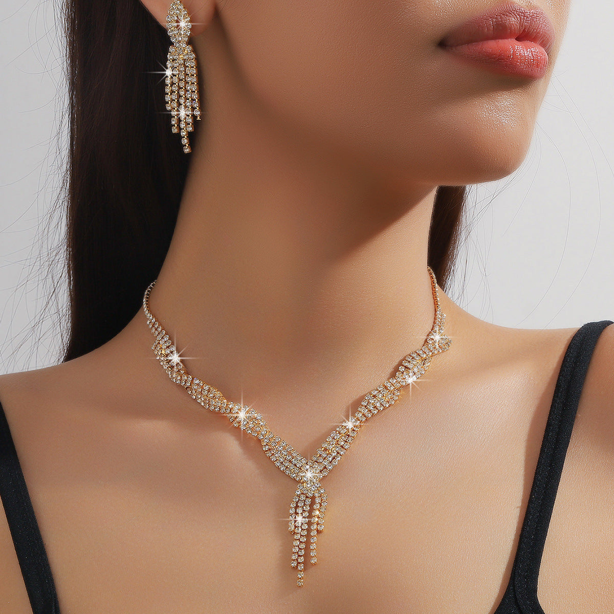 Women's Bridal Chain Wedding Banquet Dress For Necklace