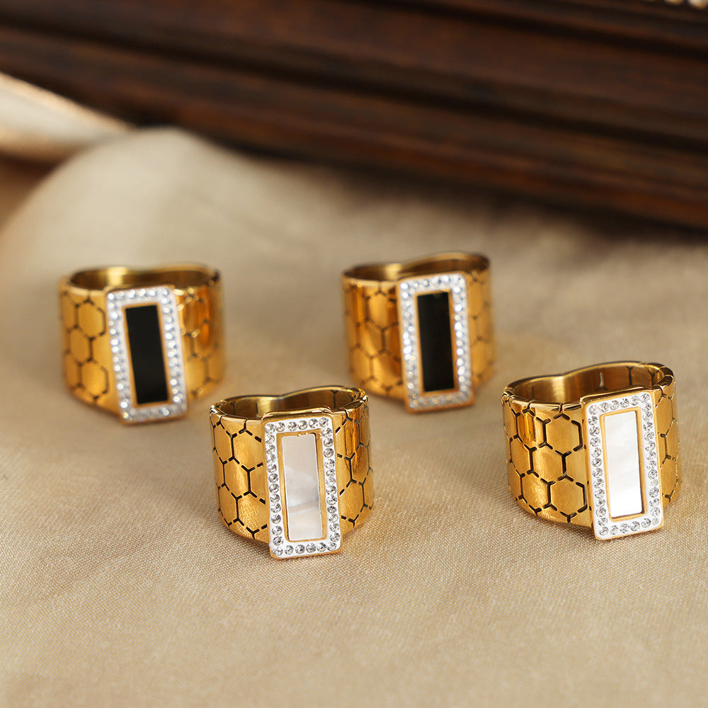 High Sense Affordable Luxury Fashion Titanium Rings